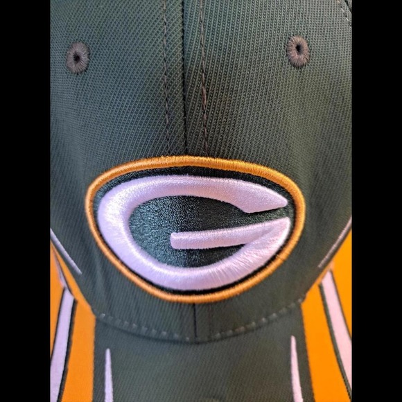 Reebok Green Bay Packers Fitted Hat Baseball Cap Size: OSFA - Picture 3 of 11